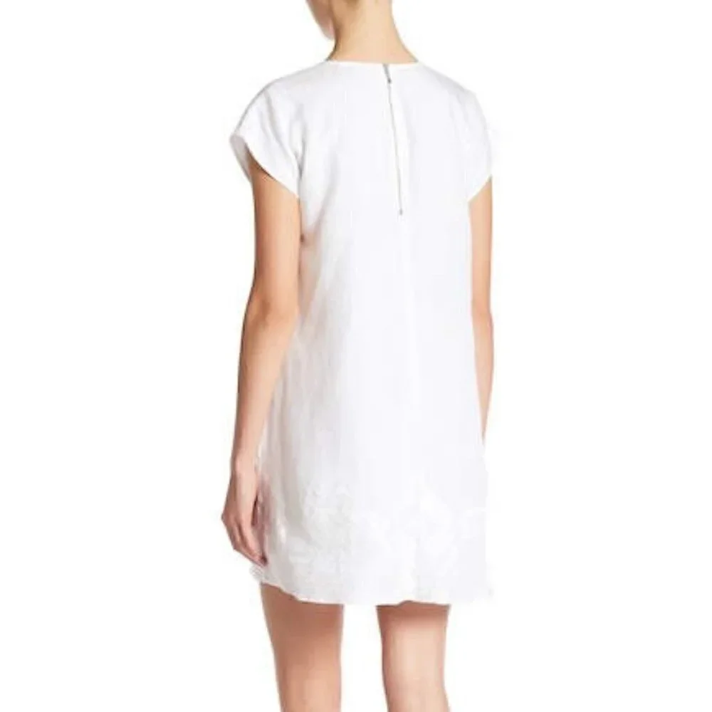 Dolce Vita White Roxanne V Neck Lace Dress XS - Picture 2 of 12